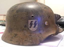 waffen camo helmet WW2