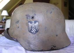 German camo helmet ww2