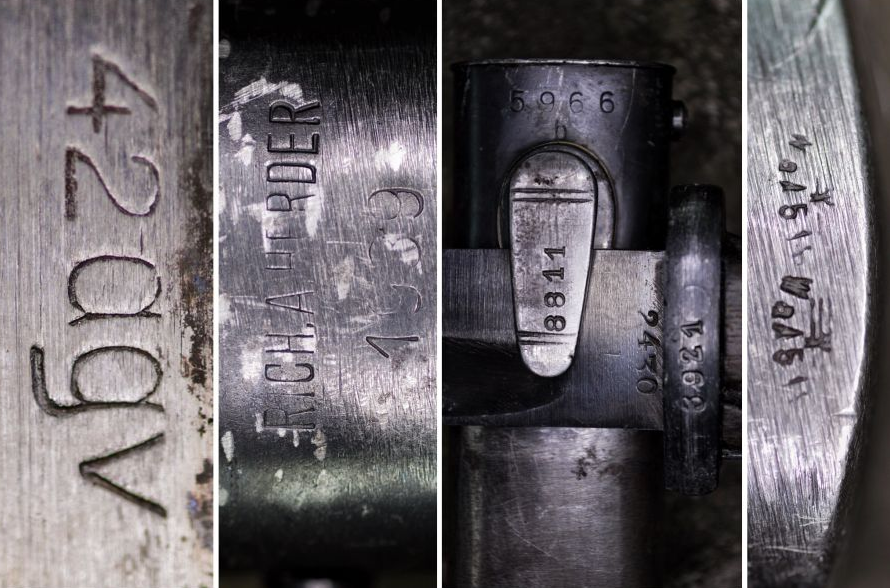 Serial numbers and markings on M1884-98 bayonet
