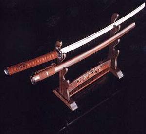 how to display a katana sword